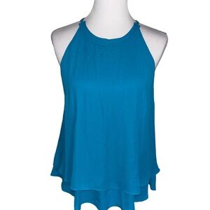 Worthington Teal Women's Halter Tank Top